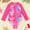 Hot Pink, variant on TrendOFT Beach Wear Girls One Piece Swimsuits Mermaid Tie Dye Long Sleeve Sun Protection Surfing Quick Dry For Toddler Kids Wear Girls Bathing Suit