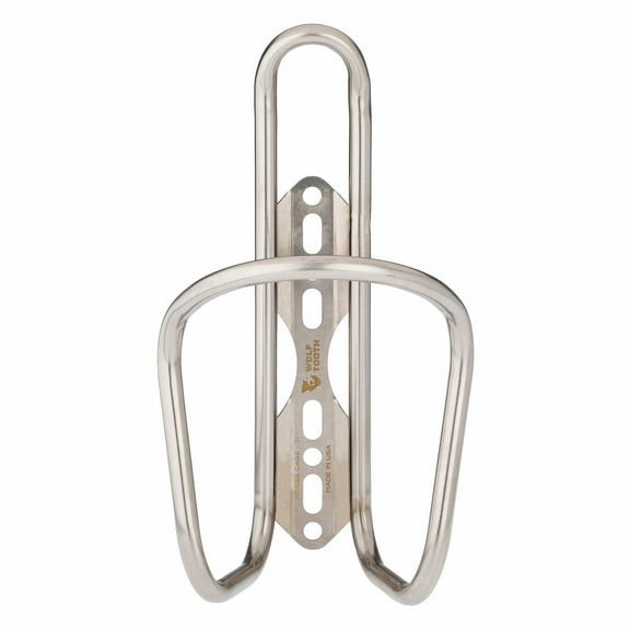 Wolf Tooth Morse Bottle Cage Titanium Silver | Standard Bolt-On