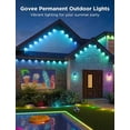 thumbnail image 3 of Govee RGBIC WiFi Wireless Outdoor Permanent String Lights, 100ft, White, 3 of 10