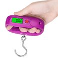 thumbnail image 1 of FANCY Mini Digital Hanging Scale Portable Double Precision LCD Display 50kg Lightweight Impact Resistance Automatic Electronic Scales purple red, 1 of 1