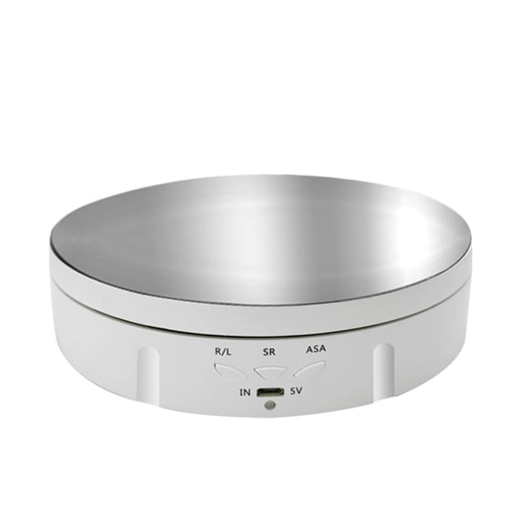 Bewildely Plataforma giratoria confiable para presentaciones de productos impresionantes: rotación y gran capacidad de carga Electrodomésticos Espejo blanco