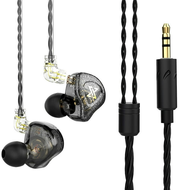 Cateissary Auriculares AK6 MAX con controlador de cobre, auriculares con cable desmontables con micrófono, auriculares estéreo HiFi en la oreja Cables de audio/vídeo No.02