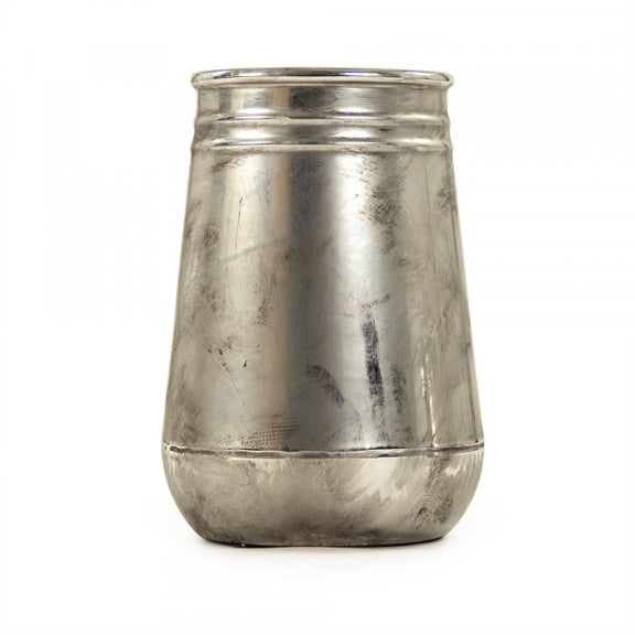 Distressed Metallic Vase (10039S A840)