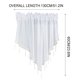 thumbnail image 2 of Cortina de ventana de encaje floral transparente, color blanco, 2 of 4