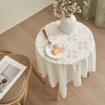 thumbnail image 4 of Nkmbld Farmhouse Table Cover Lace Table Cloth White Dining Tablecloth Table Cover TV Tea Cabinet Cover Home Living Room Decor, Multicolor, 4 of 8