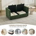 thumbnail image 2 of WUTUTUEE 55" Cloud Modular Loveseat Sofa with Storage, Modern Upholstered Chenille 2-Seater Sectional Sofa with Armrests for Living Room, Small Space, Green, 2 of 8