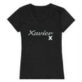 thumbnail image 1 of W Republic Products 555-417-BLK-01 Xavier University T-Shirt Script pour Femmes, Noir - Petit, 1 of 1
