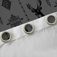 thumbnail image 4 of Feelyou Aztec Damask Curtains Pack of 2 (42x84 Each), Rustic Moose Deer Curtains Blackout, 4 of 6