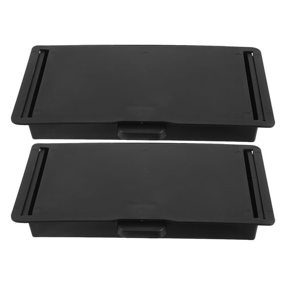 Hemoton 2pcs Slide Out Drawer Pencil Holder Under Desk Organizer for Kitchen, Office, Home Storage Containers for Stationery Supplies