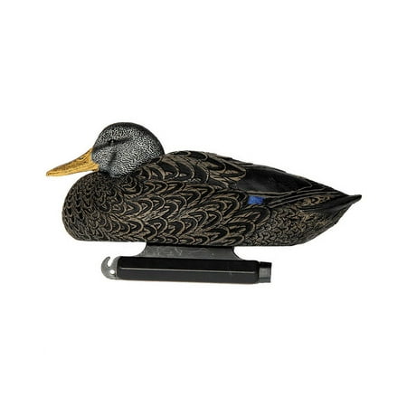 DOA Decoys Refuge Series Floating Black Duck Decoys 6 Pack