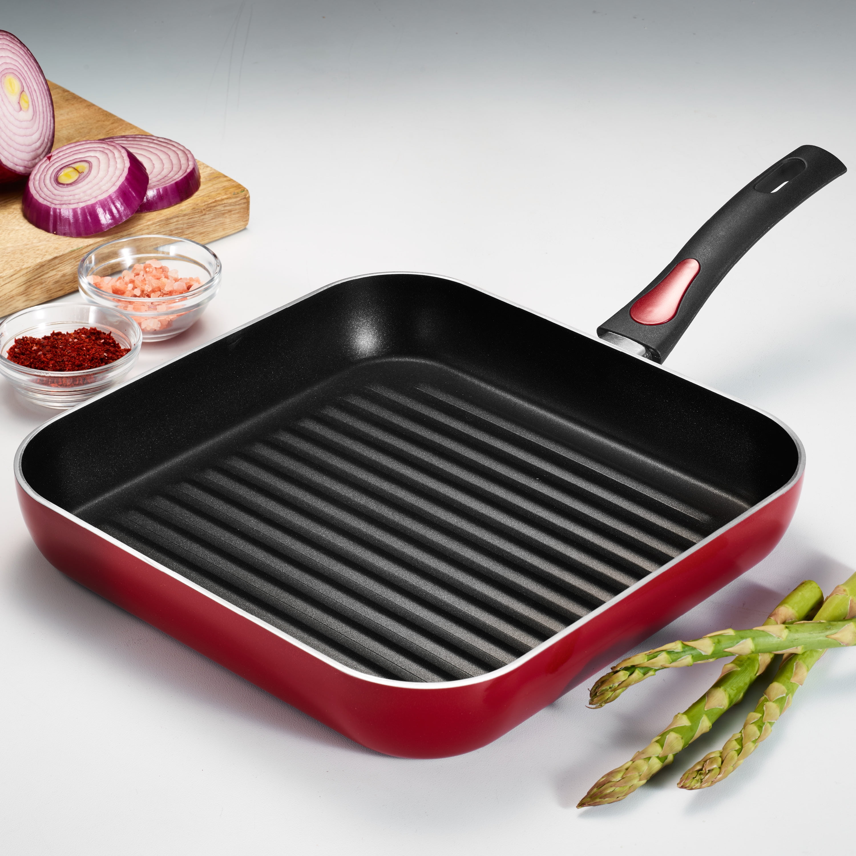 Tramontina Pre-Seasoned Cast Iron Grill Pan + Skillet 10 in Grill