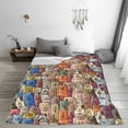thumbnail image 5 of Cauagu Funny Dogs Family Pattern Flannel Bed Blankets,Fleece Blanket Comfortable Air Conditioning Blanket for Sofa Bed Travel Couch & Living Room -40"x30", 5 of 8