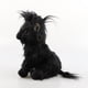 thumbnail image 5 of Negro Negro Pelo Largo Highland Vaca Peluche Juguete Realista Ganado Muñeca Suave Peluche Tamaño 24 Pulgadas,Black, 5 of 7