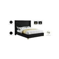 thumbnail image 2 of Meridian Furniture Savan Black Velvet Full Bed, 2 of 15