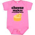 thumbnail image 3 of Inktastic Cheese Makes Everything Better Boys or Girls Baby Bodysuit, 3 of 5
