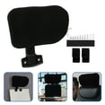 thumbnail image 2 of Miangastore 1 Set Black Oval Computer Chair Head Pillow with Clip Inner Diameter 0.9in 10.6x6.3in, 2 of 9