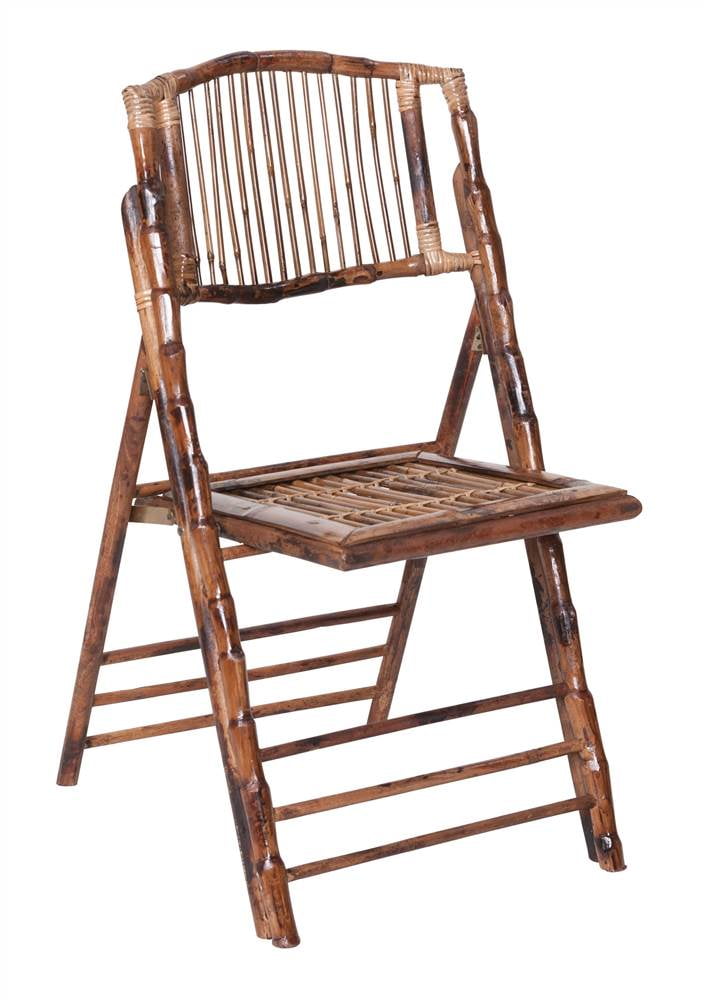 Bamboo Folding Chair Set of 4