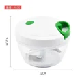thumbnail image 4 of Premium 3 Blades Inox Multi Manual Food Processor Household Manual Garlic Puller Manual Crusher Press Meat Grinder Kitchen Tool (Pink), 4 of 7