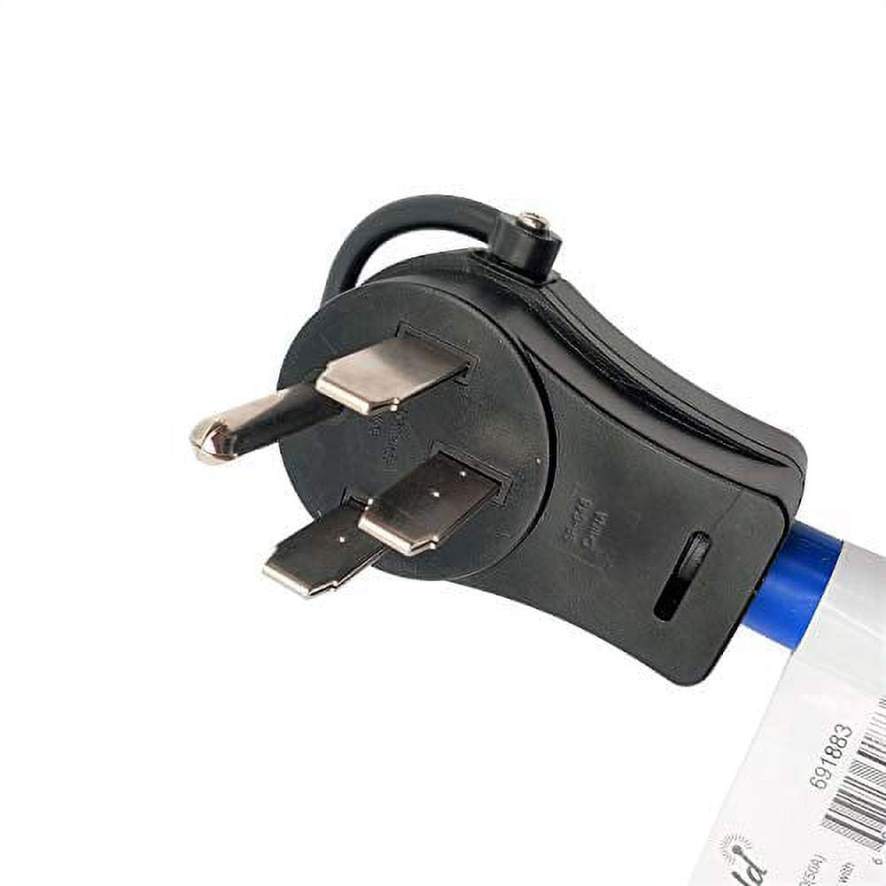 Parkworld 691883B RV 14-50 Plug to Welder 6-50 Receptacle Lighted 40AMP Adapter Cord (Connectors Straight Form)