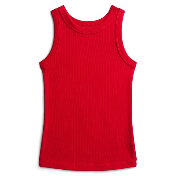 Wonder Nation Girls Solid Ribbed Tank Top, Sizes 4-18