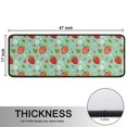 thumbnail image 5 of Kitchen Rugs Sets Of 2,Strawberry Plants Fruit Flower Leaf Green Pattern Anti Fatigue Kitchen Mat Rugs Non Slip Washable,Decorative Kitchen Floor Mats for Kitchen,Sink,Laundry,17"x47"+17"x47", 5 of 5