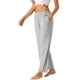 thumbnail image 4 of Pantalones de pijama de algodón para mujer INSPIRE CHIC con cintura elástica, sueltos, pantalones de lounge con bolsillos, pantalones de sudor L color gris claro, 4 of 6