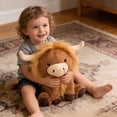 thumbnail image 4 of Gallickan Highland Cows Plush Toys Cute Farm Stuffed Animal Dolls Perfect Christmas Birthday Gifts For Adults Kids Boys And Girls, 4 of 8