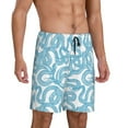 thumbnail image 2 of Wukai Blue Snake Men’s Short Pajama Pants With Pockets Soft Sleep Pj Shorts for Men-3X-Large, 2 of 6
