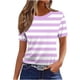 thumbnail image 1 of Camiseta de Manga Corta de Verano para Mujeres Delgada Moda Casual Impresa No Estructurada Cuello Redondo Mujer Manga Corta Tops Casual, 1 of 4
