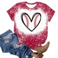 thumbnail image 4 of Camisas de Mujer Casual Impreso Cuello Redondo Manga Corta Superior, Blusa de Moda para Uso Diario Y de Fiesta, 4 of 4