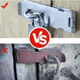 thumbnail image 6 of 1PCS Stainless Steel Padlock Hasp, Heavy Duty Security Door Clasp Hasp Lock Latch with Mounting Screws, Thickened Door Gate Bolt Lock for Gate Lock Padlock Shed Door Latch, 6 of 9