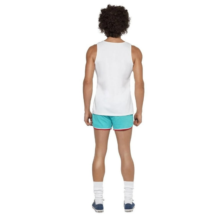 118118 Runner Costume Adult White Blue 118118 Runner Costume Adult White Blue
