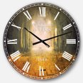 thumbnail image 1 of DesignArt Urban Street at Night Large Wall Clock, 1 of 2