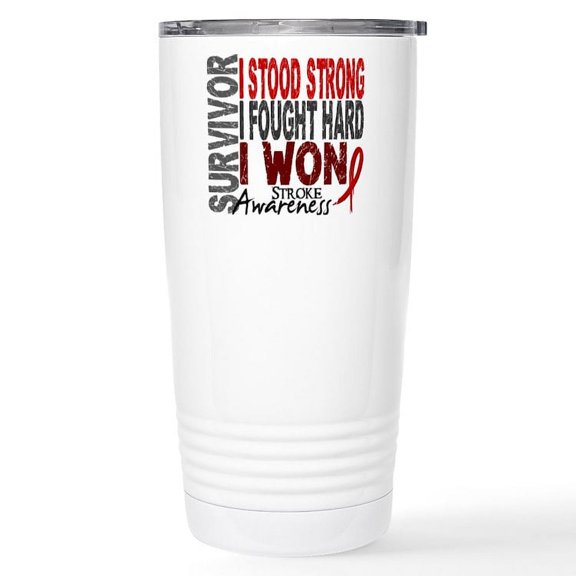 CafePress - Survivor 4 Stroke Shirts And Gifts Stainless Steel - Insulated Stainless Steel Travel Tumbler 20 oz.