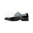 thumbnail image 5 of Stacy Adams Plaza Modified Cap Toe Oxford Shoes Leather Black Gray 25608-975, 5 of 7