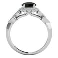 thumbnail image 5 of Mauli Jewels Engagement Rings for Women 1.15 Carat Black Diamond Halo Engagement Ring 4 prong 14K Solid White Gold, 5 of 7