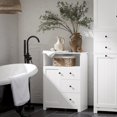 thumbnail image 2 of Storage Cabinet Cupboard With 3 Drawers,bzr107-w, 2 of 5