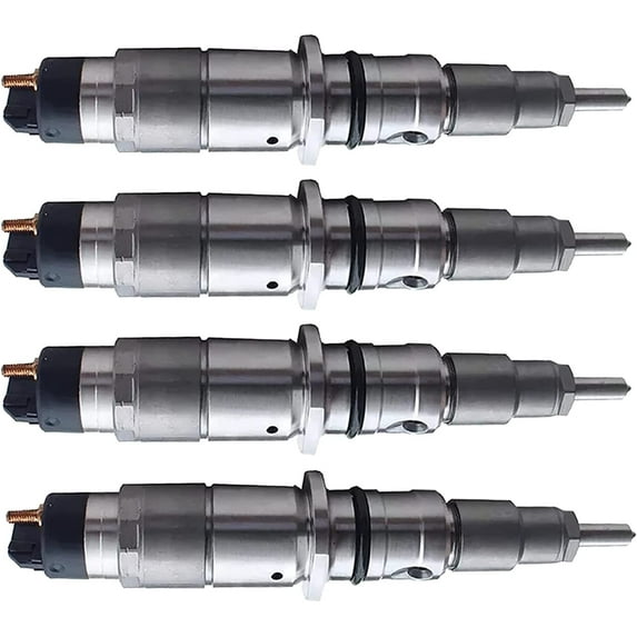 Seapple 4X Fuel Injector 0445120236 Fit For Komatsu Engine 4D107 S6D107 WA320-6
