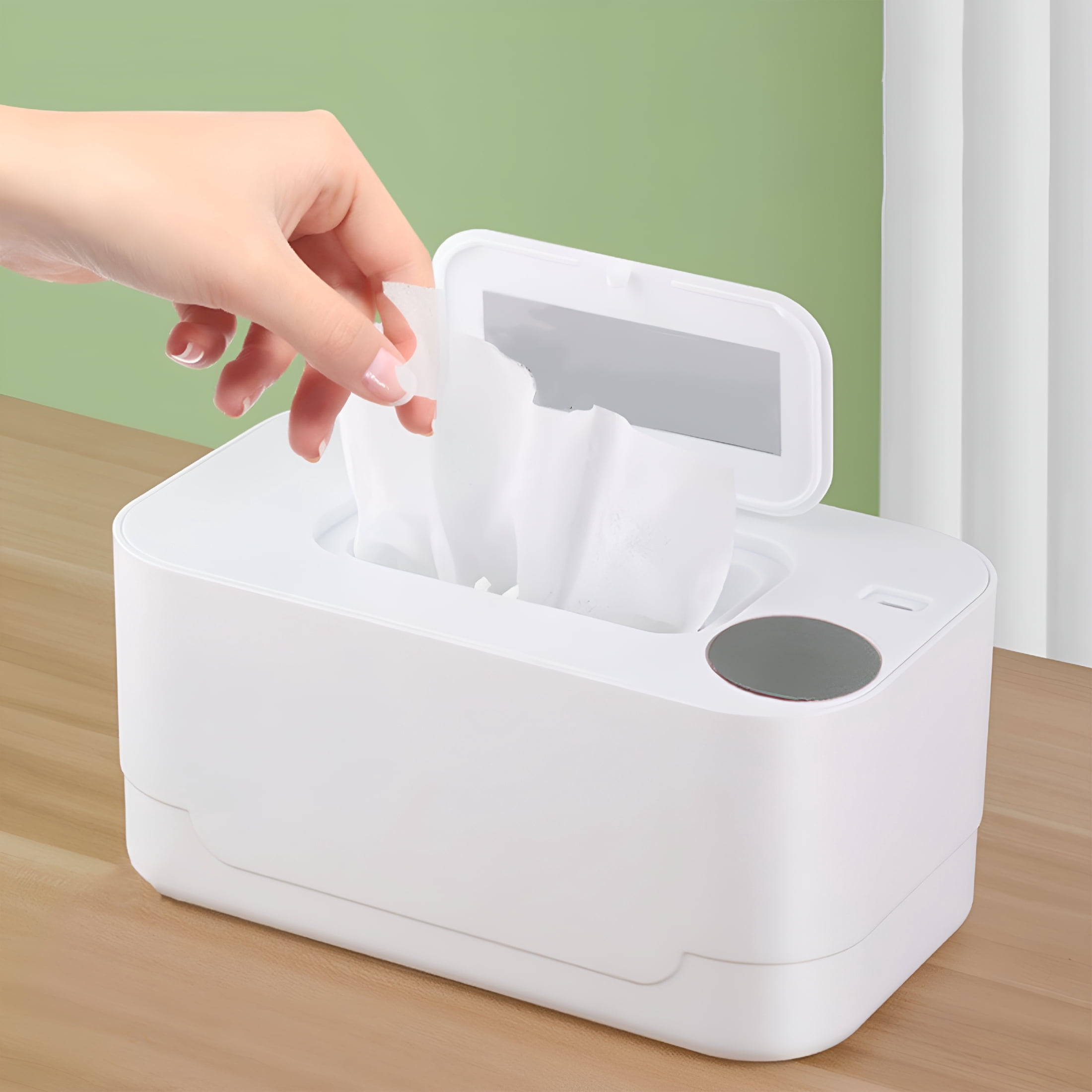 HIBIBUD 2026 New Portable Usb Wipes Warmer Heater with Large Capacity Thermostat Control for Adults Travel Car Home Use Compact Lightweight Easy to Use Wet Wipe Dispenser 24H Constant Temperature