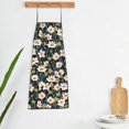 thumbnail image 6 of Naloa 1Pack Adjustable Bib Apron Waterdrop Resistant Cooking Kitchen Aprons for Women Men Chef, Flowers Print, 6 of 8