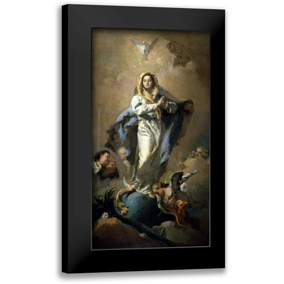 Tiepolo, Giovanni Battista 9x14 Black Modern Framed Museum Art Print Titled - Conception