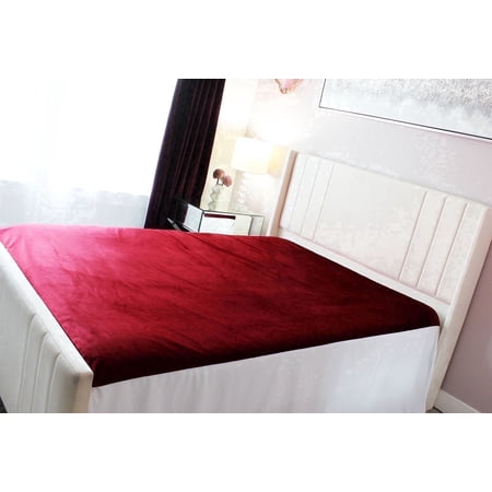 PassionMate 100% Waterproof & Stain Proof Intimacy Bed Pad - Couples Massage (Queen, Burgundy)