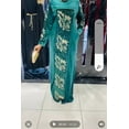 thumbnail image 3 of Lizaden Green Velvet Long Dress Traditional Abayas Women's, 3 of 3
