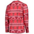 thumbnail image 3 of Men's Concepts Sport Red Texas Tech Red Raiders Ugly Sweater Long Sleeve Top and Pants Sleep Set, 3 of 5