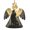 Angel Shape, variant on Angel Shape Christmas Wooden Hanging Ornaments, 6 Pcs, Xmas Tree Decor for Home Office with Wolf Howling Vintage Moon Night Design