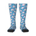 thumbnail image 1 of Fotbe happy baby axolotls Calcetas Divertidas Estampadas para Hombre y Mujer, Calcetas de Algodón hasta la Rodilla para Caminar, Correr, Enfermería y Embarazo, 1 of 6