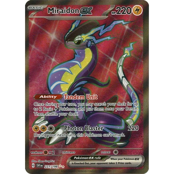Pokemon Scarlet & Violet Ultra Rare Miraidon ex #227/198