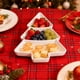 thumbnail image 4 of 2 Bandejas de Frutas con Forma de Árbol de Navidad y 3 Compartimentos, Ideales para Decorar Las Fiestas., 4 of 6
