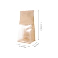thumbnail image 2 of Raindrops 50Pcs Convenient Beige Paper Bread Bags with Window for Storing Bread and Treats, 2 of 6