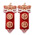 thumbnail image 2 of GUOOL Nouvel An Chinois Couplets de Printemps Non Tissés Flexibles Couleur Rouge A, 2 of 9
